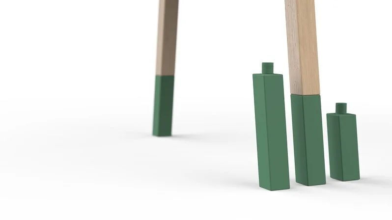 Projekt Connect Schreibtisch-Rendering-Beine